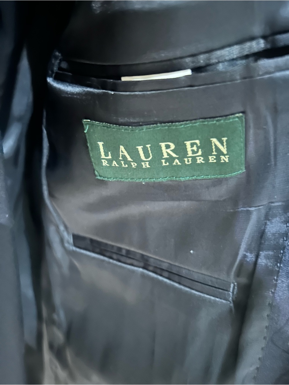 Lauren Ralph Lauren Black Suit Jacket with Green Label